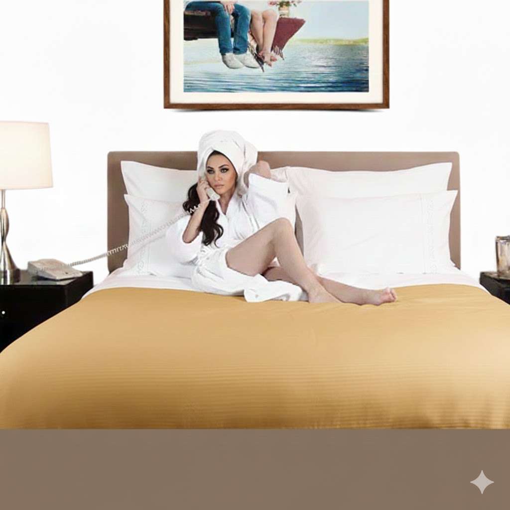 600TC Fitted Sheet. Hotel Quality - Image 2