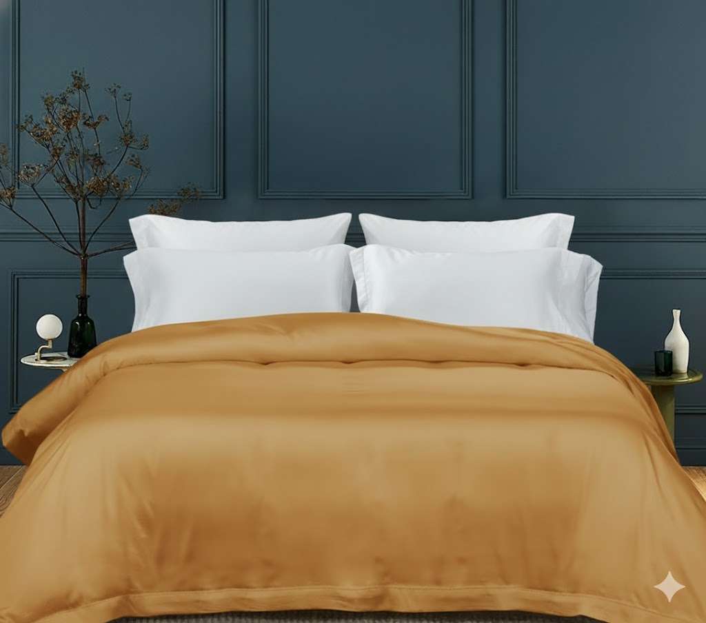 600TC Quilt Cover. Reversable. White or Gold. Hotel Quality. - Image 3